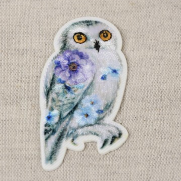 ふくろう　フクロウ　梟　押花　押し花　切り絵　アップリケ ふくろう フクロウ 梟 押花 押し花 切り絵 アップリケ