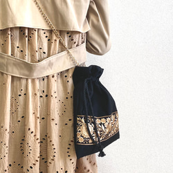 リバティ セリーヌ ミストラベンダー 巾着バッグ 巾着バッグ さくら