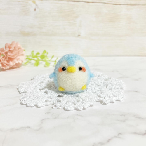 ♡羊毛フェルトのゆめかわペンギン♡ぺんぎん 名入れ おなまえ