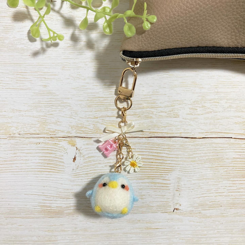♡羊毛フェルトのゆめかわペンギン♡ぺんぎん 名入れ おなまえ 名前