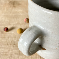 大きい窯焼きマグカップ / Handmade Large Kiln-fired Mug 4枚目の画像