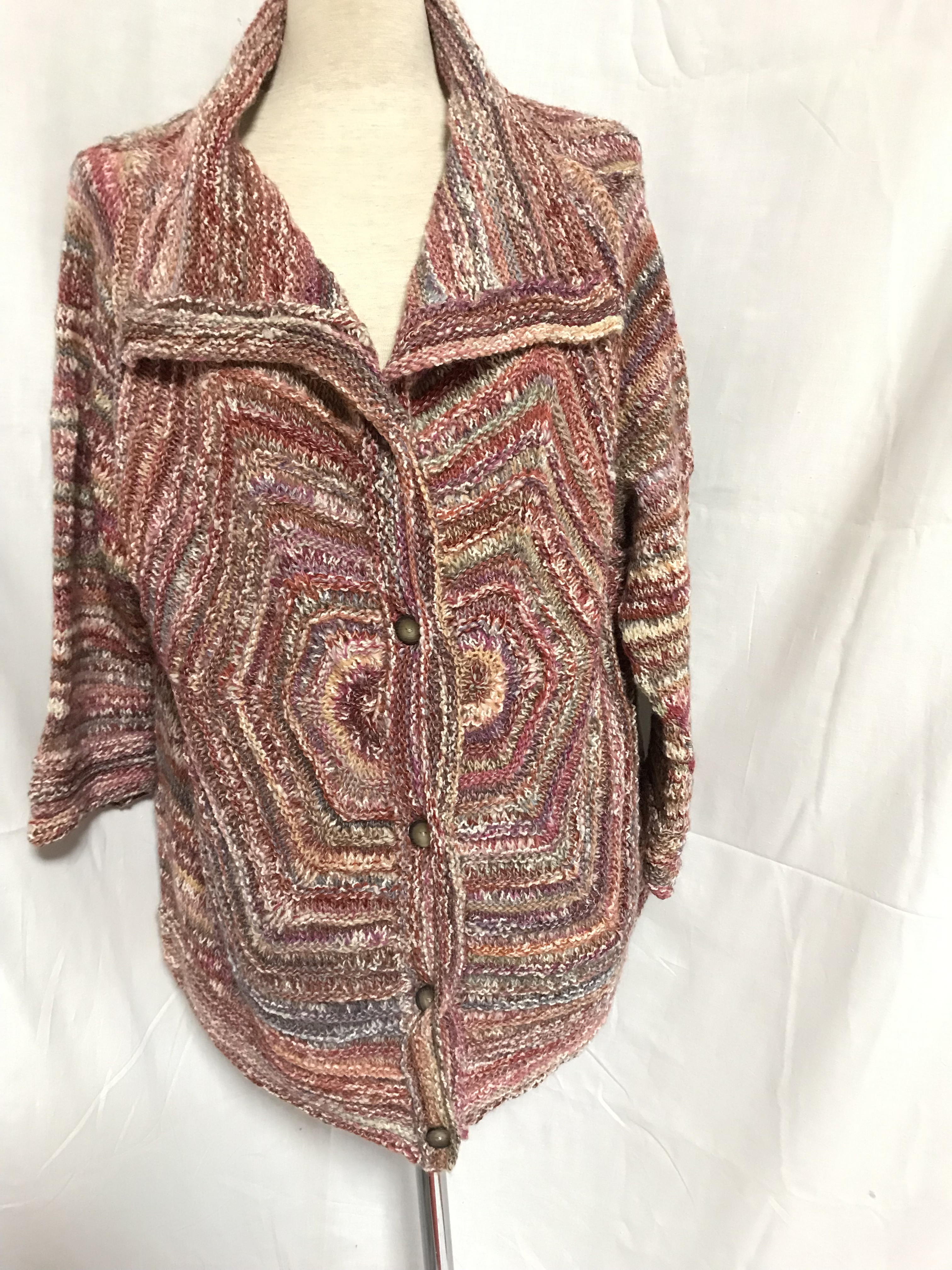 クンスト編みのカーデガン