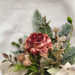《アートフラワー》オールドローズの花束 2枚目の画像