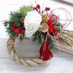 kagome しめ縄 しめ縄リース しめ飾り 正月飾り しめ縄アレンジ しめ縄4】お正月飾りオレンジのしめ縄 しめ縄アレンジ しめ縄飾り