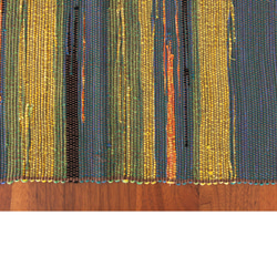 コットンウール手織りテーブルランナー　ベージュ系２/タペストリー/敷物/インテリア 4枚目の画像
