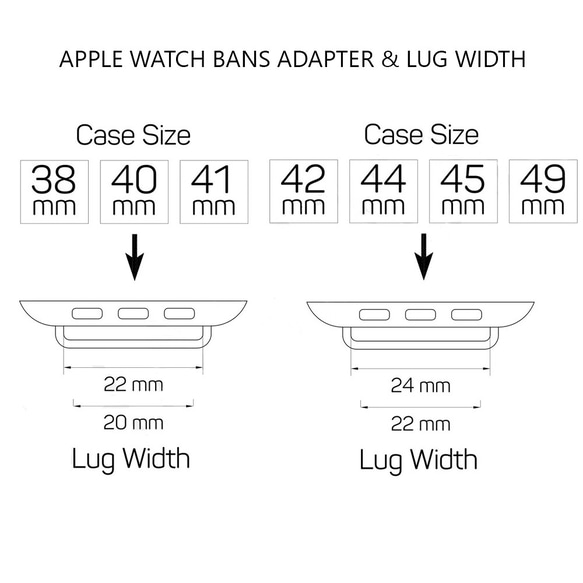 Apple Watch用ホワイトフレンチエプソム牛革ストラップ（送料無料） 6枚目の画像