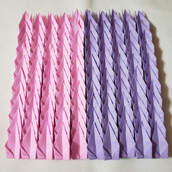 千羽鶴 (パープル） 和柄折り鶴200羽(千羽鶴) その他素材 いわち 通販 11304538｜Creema