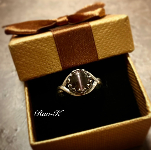 キャッツアイヴィンテージ風リング ✨always be yourself