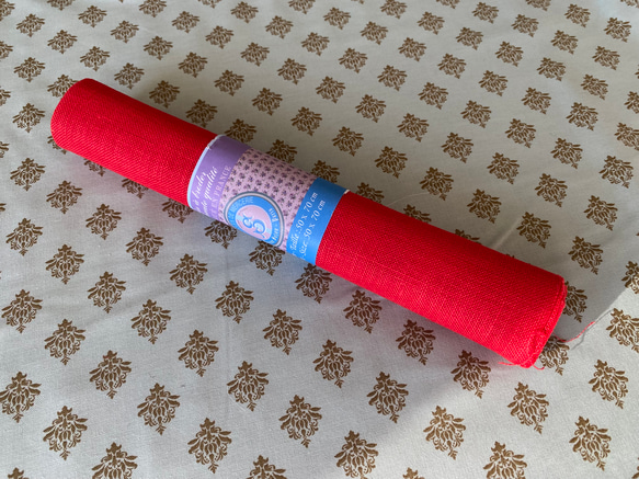 アンティーク フランス シャムロック/クローバー アイレット刺繍