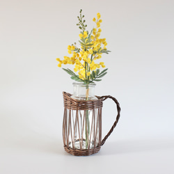 ラタンのフラワーベースMサイズ 4色から選べる♪ 花瓶【玄関・出窓