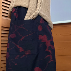 ウールのもんぺパンツ　総丈10１ｃｍ　着物リメイク 4枚目の画像