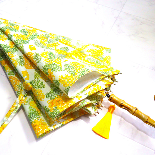 手作り日傘. ツクリエ オリジナル日傘キット 傘骨 約45cm 伸縮鉄芯・木持ち手