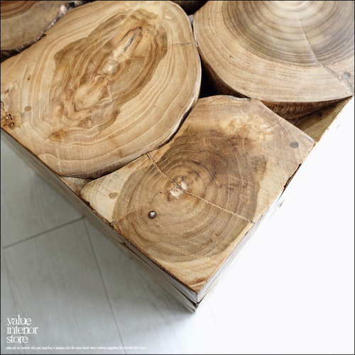 無垢 チークブロックスツールN/32 椅子 イス ベンチ 花台 チェア