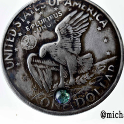 本物のvintage コインのbowtie ボウタイ 11518-494 vintage COIN ネクタイ 2枚目の画像