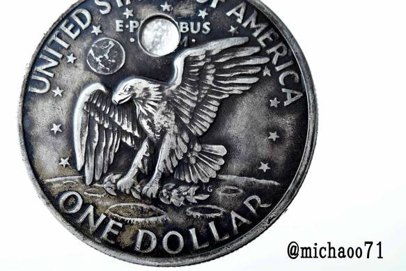 本物のvintage コインのbowtie ボウタイ 11520-494 vintage COIN ネクタイ 2枚目の画像