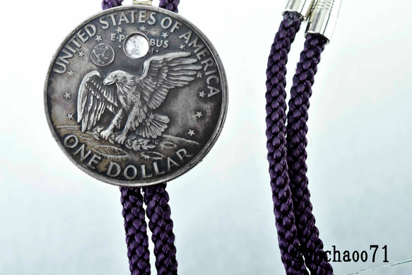 本物のvintage コインのbowtie ボウタイ 11520-494 vintage COIN ネクタイ 1枚目の画像