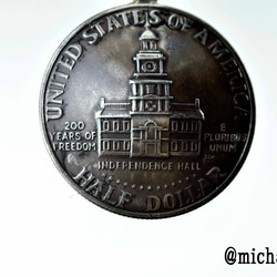 本物のvintage コインのbowtie ボウタイ 11528-494 vintage COIN ネクタイ 2枚目の画像
