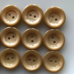 アンティーク ボタン 6個　ビンテージ 昭和 レトロ 個性的 ハンドメイド素材 日本製 ポップ アクセ ベージュ 4枚目の画像
