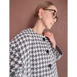 特殊優質材質❤️可以選擇長度❤️非常適合畢業和入學❤️春季也可以使用的成人夾克❤️經典千鳥格圖案 第1張的照片