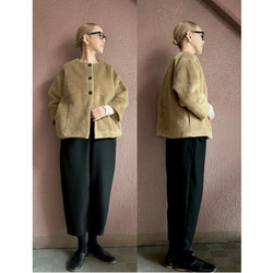 特殊優質材質❤️可以選擇長度❤️非常適合畢業和入學❤️春季也可以使用的成人夾克❤️經典千鳥格圖案 第15張的照片