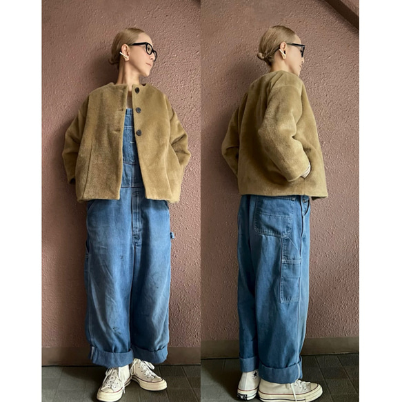 特殊優質材質❤️可以選擇長度❤️非常適合畢業和入學❤️春季也可以使用的成人夾克❤️經典千鳥格圖案 第14張的照片