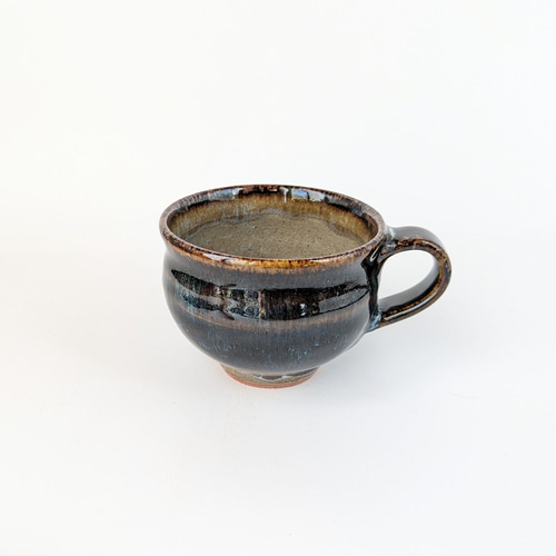 濃い色のコーヒーカップ 【手仕事 民藝 和 陶器】 ティーカップ 酒津焼