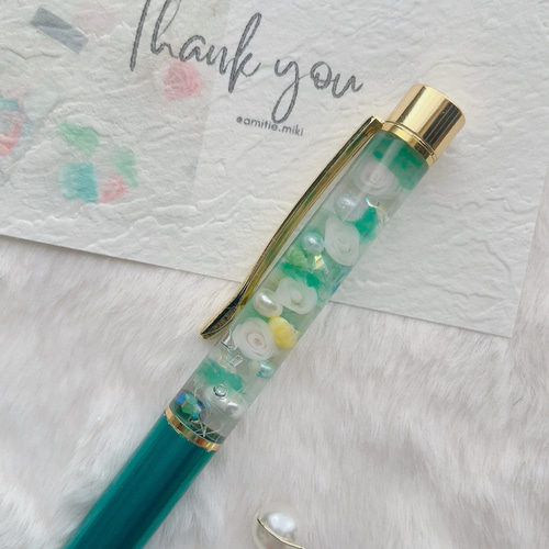 透けないバラ】ミニバラハーバリウムボールペン ハーバリウム