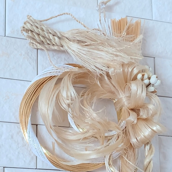 精麻龍、しめ縄飾り、ほうき3 点 精麻龍、しめ縄飾り、ほうき3 点