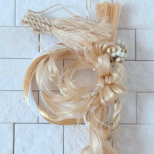 精麻飾り 精麻 龍 お正月しめ縄 辰 和モダン 水引 その他素材