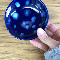 【creema限定】瑠璃雪水玉豆皿 8枚目の画像