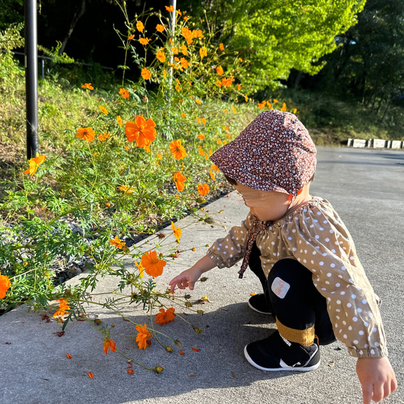 スモック✿水玉ベージュ 8枚目の画像