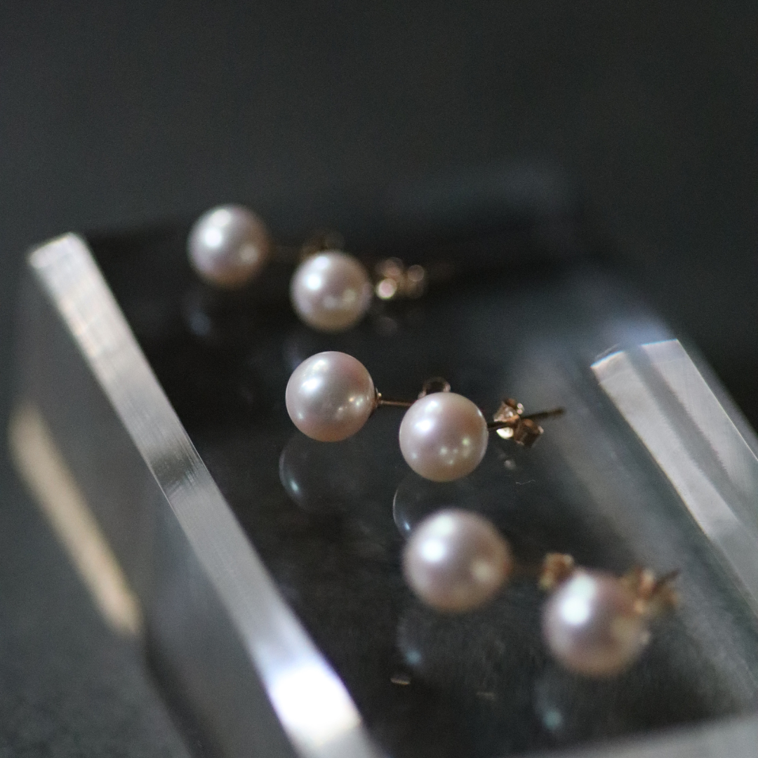 ピアス 高品質 パール 14kgf 選べるサイズ 入学式 入園式 卒業式 卒園式 着物 金属アレルギー対応