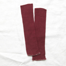 洛神花染色 3 件組 蓬鬆頸套 短褲 + 羅紋保暖套 + 襪子 第11張的照片