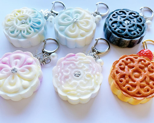 しえなのあにまる日和オーダーページ　ハンドメイド　フェイクスイーツ　キーホルダー あにまるアイスクリームキーホルダー フェイクスイーツ