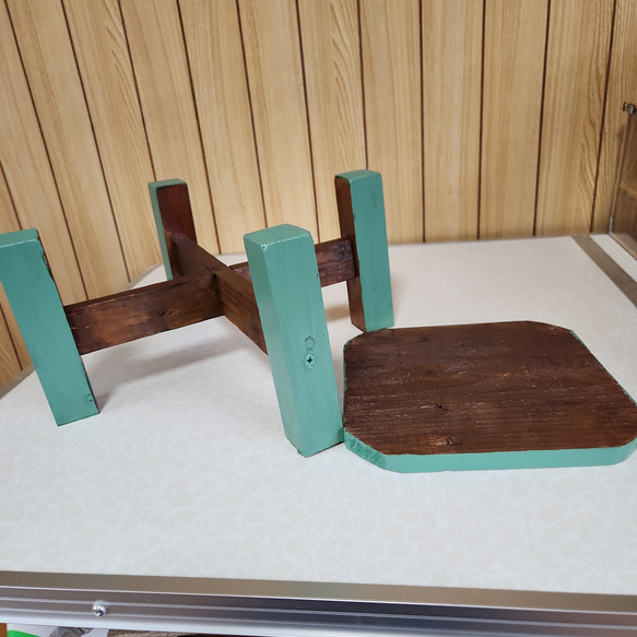 ハンドメイド　　鉢置台　鉢置　木製 3枚目の画像