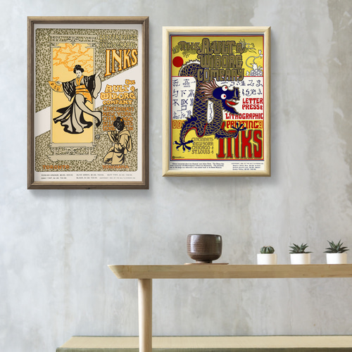 NO.519】龍のヴィンテージアートポスター☆ドラゴン2024年干支和柄