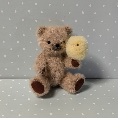 クマさん〈茶色がかったベージュ〉テディベア ぬいぐるみ
