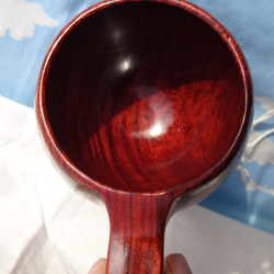 紫檀の一木彫りコーヒーカップ. 10枚目の画像
