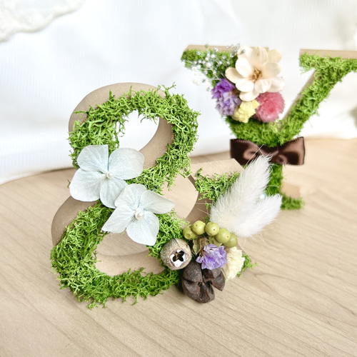 イニシャルオブジェ ✖️羊毛フェルト オーダー制 イニシャルオブジェ ✖️羊毛フェルト オーダー制