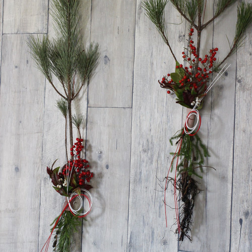 フレッシュ根引松のお飾り しめ縄・しめ飾り petit chocolat 通販