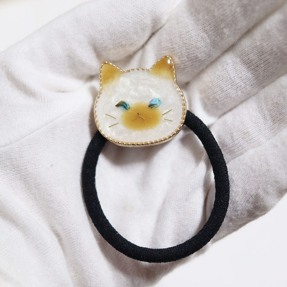 【訂做】烏魯魯眼貓髮帶（暹羅） 螺釹/暹羅貓 第4張的照片