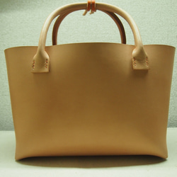 ぷっくり。本革 栃木レザー シンプルトートバック mini オレンジ