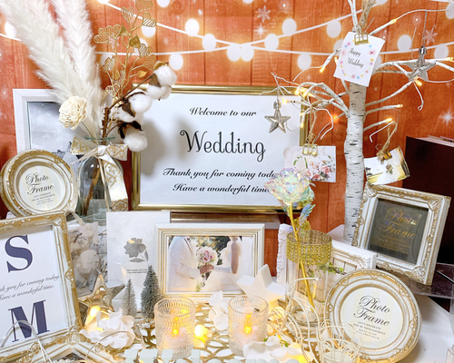 ウェルカムスペース　結婚式 Welcome Space 結婚式の入り口となる ウェルカムスペース 特別な