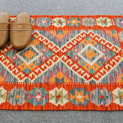 121×83cm【アフガニスタン手織り絨毯 カールモハメディ】ペルシャ絨毯