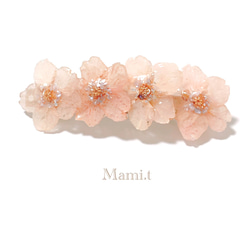 《Mami.t》  桜のバレッタ(10cm) 1枚目の画像