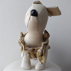 綿ローンプリント生地を使ったキャミソールワンピース犬服 1枚目の画像