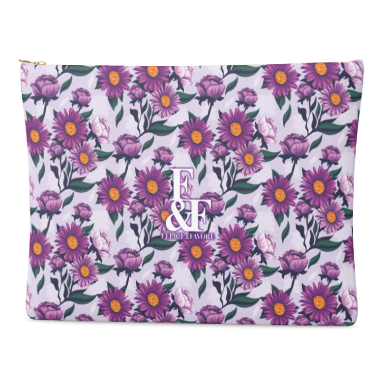 スモールサイズ クラッチバッグ クラッチ バッグ ハンドバッグ フラワー 花柄 花 パープル オシャレ かわいい