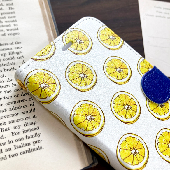 LEMON 筆記本型智慧型手機保護套｜檸檬 第2張的照片
