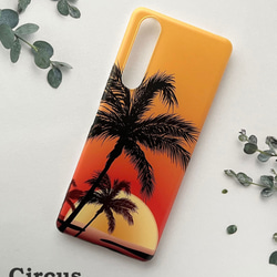 AQUOS XPERIA Galaxy 多機種対応 Sunset beach スマホケース cyi-001-002 1枚目の画像