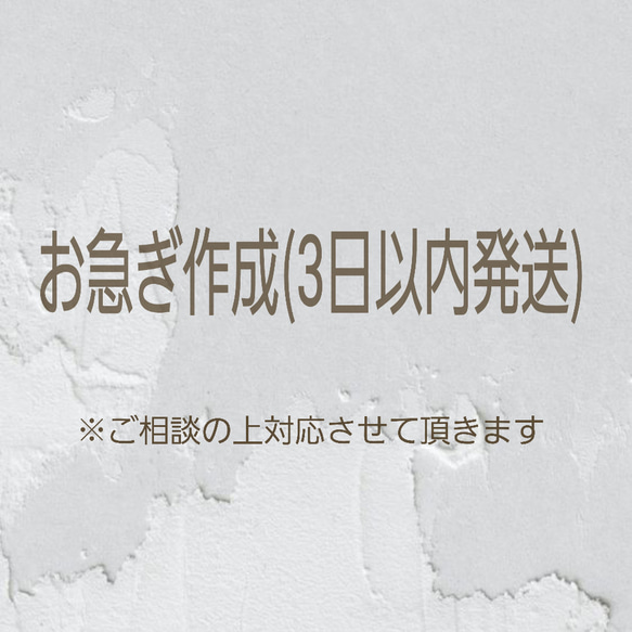 お急ぎ作成(3日以内発送) 1枚目の画像